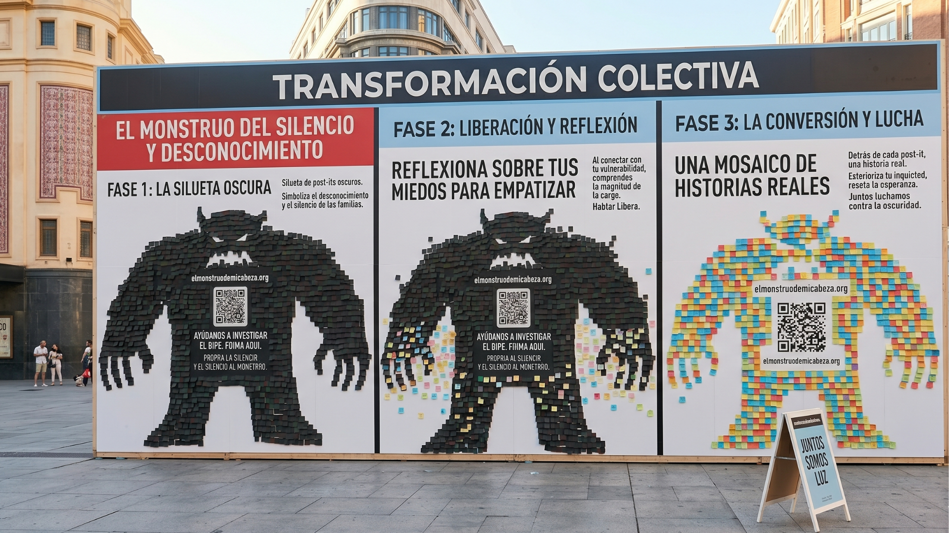 Mural interactivo La Realidad Tras El Muro